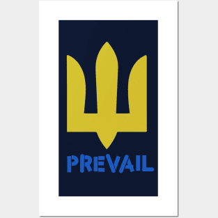 Ukraine will Prevail (stacked) Posters and Art